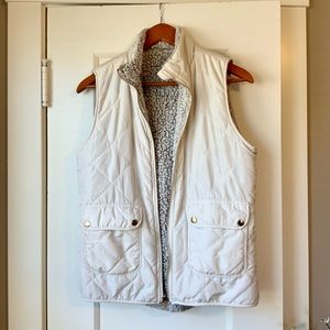Reversible Puffer, Sherpa Vest with Pockets